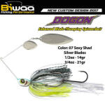 Biwaa SPINNERBAIT DOGON 3/4oz 21gr 07 Sexy Shad-Silver Blades (B001568)