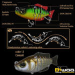 Biwaa SWIMBAIT SEVEN S5" 13cm 34gr 12 Carassin (B000291) - koi-farm