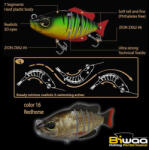 Biwaa SWIMBAIT SEVEN S5" 13cm 34gr 16 Redhorse (B000520)