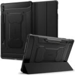 Samsung Tab S9 FE Plus (12.4) SM-X610 / X616B, mappa tok, közepesen ütésálló, Spigen Rugged Armor Pro, fekete