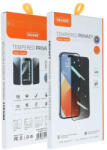 Apple 15 üvegfólia, tempered glass, előlapi, edzett, hajlított, fekete kerettel, betekintés védelemmel, Veason Privacy 6D Pro
