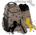 PASO Unikornisos ergonomikus iskolatáska, hátizsák SZETT - Gold (BU23HS-2908/SZETT)