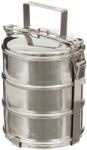 Fox Outdoor Sufertas mancare, 3 nivele, Inox, 3 L, cu maner Fox Outdoor 33414A