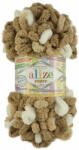 alize Puffy Color 6398 - barna, fehér (kötés kézzel, tű nélkül) (2555)