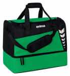 Erima Six Wings Sportsbag Sporttáska Alsó Rekesszel sötétzöld/fekete (Erima-SIX-WINGS-Sports-Bag-with-Bottom-Compartment-emerald-black-S-7232312)