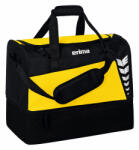 Erima Six Wings Sportsbag Sporttáska Alsó Rekesszel sárga/fekete (Erima-SIX-WINGS-Sports-Bag-with-Bottom-Compartment-yellow-black-S-7232313)