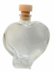 Glass Product Üveg palack szív alakú, lapos 0, 2L