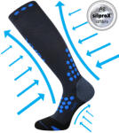 Voxx Marathon kompressziós zokni sötétkék 1 pár 35-38 117018 (117018)