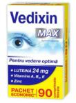 Zdrovit Vedixin Max cu Luteina 24 mg, Vitamine A, B2, E si Zinc Pentru Vedere Optima - Zdrovit, 90 comprimate filmate