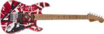 EVH Striped Series Frankenstein Frankie Red with Black Stripes Relic