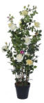 D&D Selyemvirág rózsabokor műanyag kaspóban műanyag műanyag 127 cm sárga (DD61525)