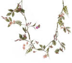 D&D Selyemvirág ág virággal műanyag 186 cm rózsaszín, zöld (DD60995)
