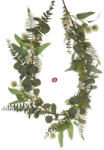 D&D Selyemvirág eukaliptusszal girland műanyag 150 zöld (DD60988)