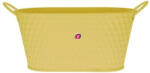 Decoration & Design Kaspó füllel ovális, mintás fém 22, 5x13x18cm sárga (DD60595)