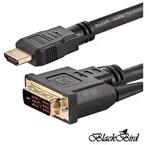 BlackBird HDMI male to DVI 24+1 male kétirányú 1m kábel (BH1302)