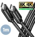 AXAGON BUCM4X-CM10AB NewGEN+ 1m USB-C USB-C 4 Gen 3x2 / 240W kábel (BUCM4X-CM10AB) (BUCM4X-CM10AB)