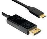 BlackBird Kábel USB Type-C male to Displayport male (DP ALT MODE) 4k 60Hz 2m, Fekete (BH1317) (BH1317)