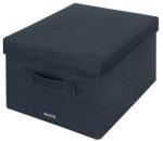 Leitz Cutie pentru depozitare, din material textil, cu capac si maner, gri-carbune, Leitz E61440089 (61440089)