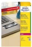 Avery Etikett címke, 45, 7 x21, 2mm, ipari poliészter, 48 címke/ív, 8 ív/doboz, Avery ezüst (L6009-8) - web24