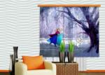 AG Design Jégvarázs függöny, lány szobába | 180 cm x 160 cm - babaszoba fa (FCSXL4300)