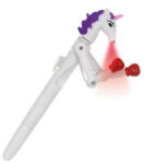 WEDO Unikornis golyóstoll, 1 mm, LED fénnyel, WEDO Lucky Punch, kék (UW2522299) (2522299)