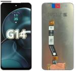  5D68C23075 Motorola Moto G14 Fekete OEM LCD kijelző érintővel kerettel, előlap (5D68C23075)