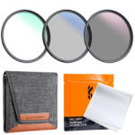 K&F Concept 58mm 3-in-1 Filter Kit: MCUV +CPL +ND4 szűrő - Objektív Filter Set