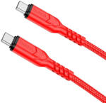 hoco. X59 USB-C-USB-C szövet borítású kábel piros 2m 60W (X59)