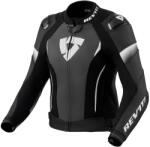 Revit Jachetă de motocicletă din piele pentru femei Revit Xena 4 Pro Black and White (REFJL143-1600)
