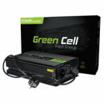 Green Cell inverter 12V-230V 300W/600W USB tiszta szinuszos kazánokhoz