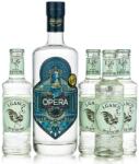  Opera gin + 4 db J. Gasco Tonic Dry Bitter (0, 7L + 4X0, 2L / 44%) - ginnet