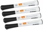 Nobo Táblamarker, kúpos hegyű, 1 mm, NOBO "Glide", fekete (4 db) (VN5392)