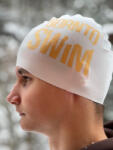 BornToSwim Cască de înot borntoswim seamless swimming cap auriu/alb
