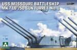 TAKOM USS MISSOURI BATTLESHIP MK. 7 16''/50 GUN TURRET No. 1 1: 72 (TAK5015)