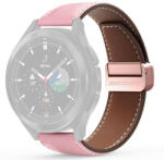 DUX DUCIS YA - valódi bőr szíj Samsung Galaxy Watch / Huawei Watch / Honor Watch (20mm-es szíj) rózsaszínű