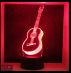 Love & Lights Akusztikus gitár mintás lámpa