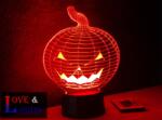 Love & Lights Halloweeni tök alakú illúzió lámpa