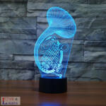Love & Lights Vadászkürt mintás 3D led lámpa