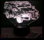 Love & Lights Harcászati autó mintás 3D illúzió lámpa