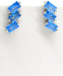 SILVER CIKKCAKK ezüst fülbevaló (világos kék) (2024011708)