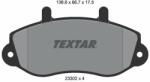TEXTAR fékbetétkészlet, tárcsafék TEXTAR 2330201 (2330201)