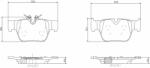 BREMBO fékbetétkészlet, tárcsafék BREMBO P 06 117 (P 06 117)