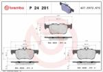 BREMBO fékbetétkészlet, tárcsafék BREMBO P 24 201 (P 24 201)