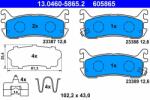ATE fékbetétkészlet, tárcsafék ATE 13.0460-5865.2