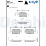 DELPHI fékbetétkészlet, tárcsafék DELPHI LP3855 (LP3855)