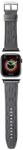 Karl Lagerfeld Saffiano Monogram szíj Apple Watch 42/44/45/49mm - ezüst