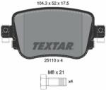 TEXTAR fékbetétkészlet, tárcsafék TEXTAR 2511001 (2511001)