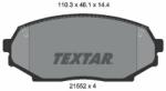 TEXTAR fékbetétkészlet, tárcsafék TEXTAR 2155202