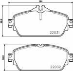 Hella Pagid fékbetétkészlet, tárcsafék HELLA PAGID 8DB 355 021-551