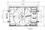 NRF ventilátor, motorhűtés NRF 47916 (47916)